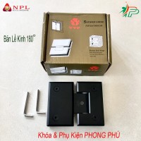 Bản lề Kính VVP 180 độ Đen