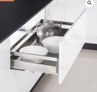 Giá xoong nồi EU130.600 inox hộp 2 lớp đáy, gắn cánh